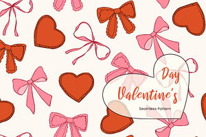 Whimsical Valentine Seamless Pattern