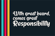 Metro Beardy, a Font by figuree studio (Thumbnail 2 of 8)