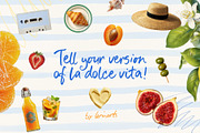 La Dolce Vita Summer Collage Pack, an Object Graphic by lerinartstudio (Thumbnail 8 of 8)