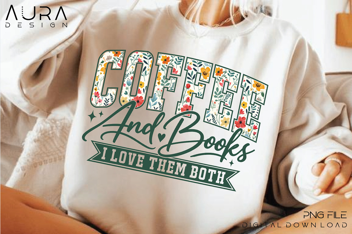 Coffee Books I Love Them Both – PNG, an Object Graphic by Aura Typeface (Photo 4 of 6)