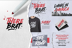 Brush Brat Font Bundle