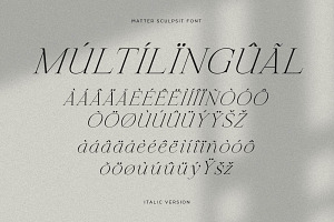 Matter Sculpsit Modern Serif