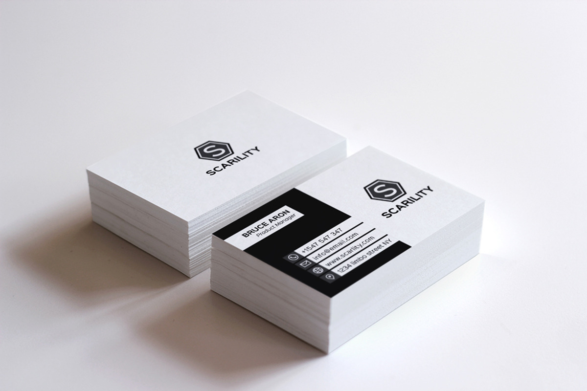 Simple Corporate Business Card, a Business Card Template by Shahjhan (Photo 1 of 2)