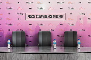 Backdrop Press Conference Mockup