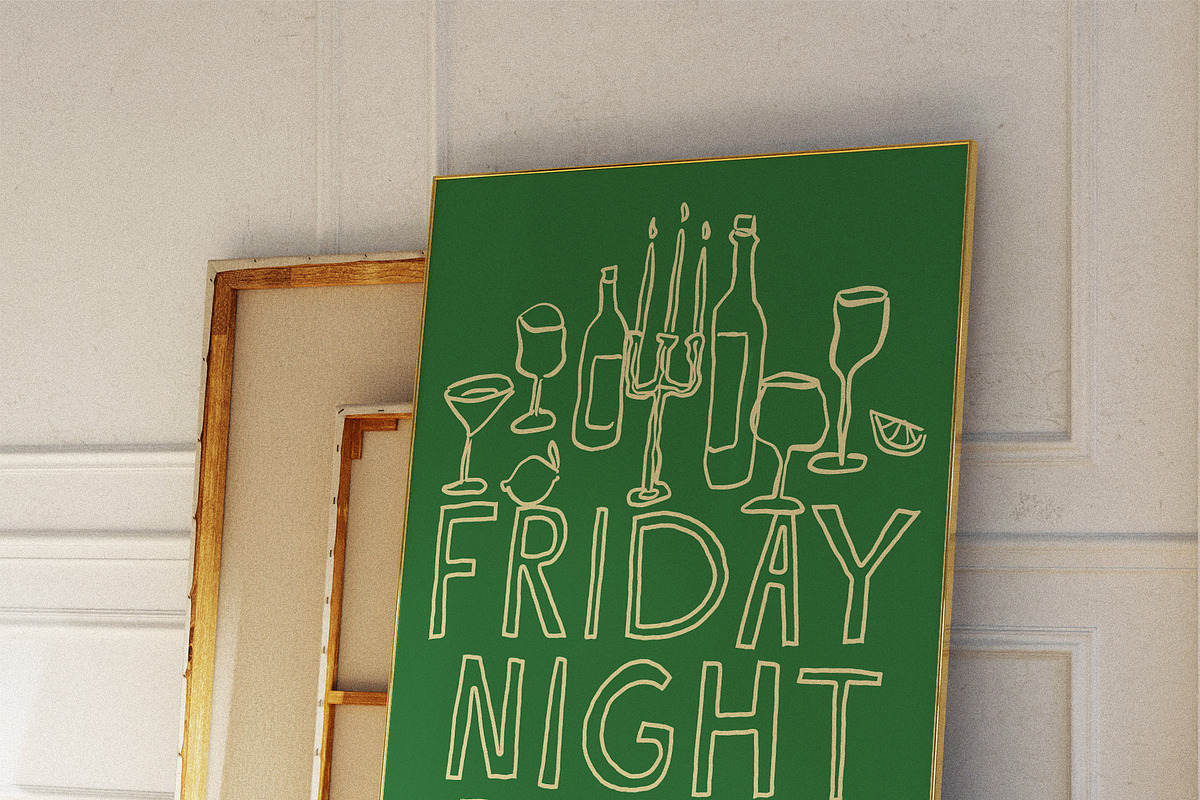 French Aperitif Quirky Font Family, a Handwritten Font by Ayya Studio (Photo 11 of 19)