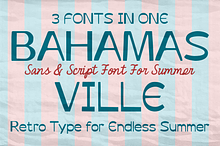 Bahamas Ville Retro Font Duo