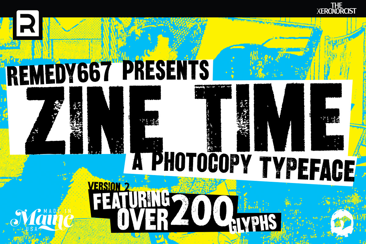 Zine Time, a Sans Serif Font by Remedy667 (Photo 1 of 3)