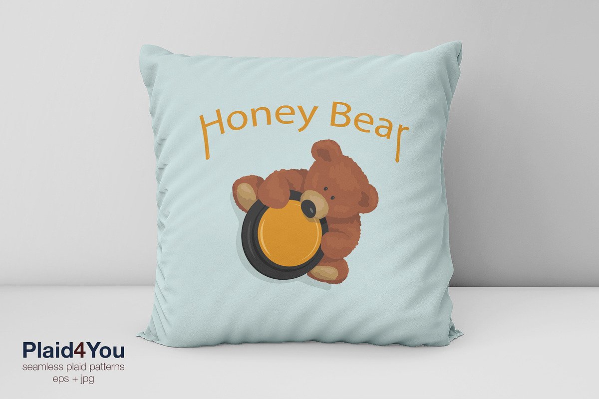 Teddy Bear Kids Print Design, an Animal Illustration by Plaid4You (Photo 3 of 5)