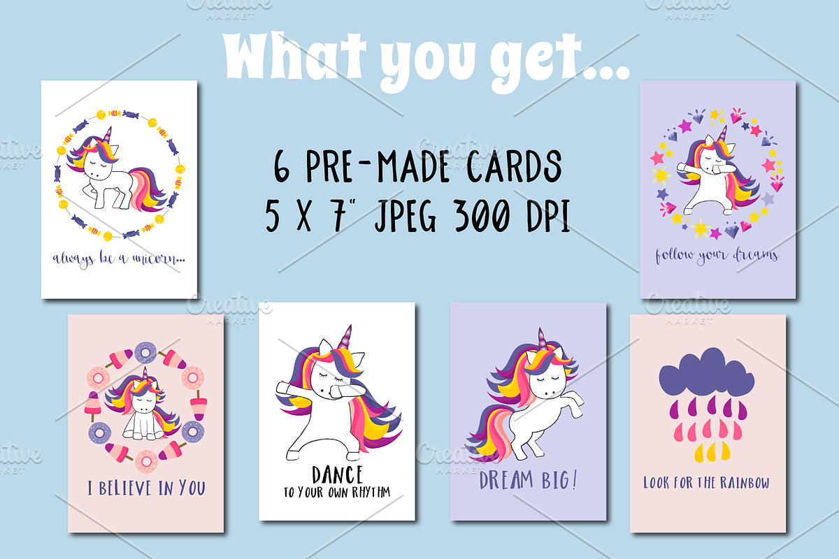 Unicorn Disco Collection - Clip Art, a Graphic by Miri Campbell (Photo 5 of 8)