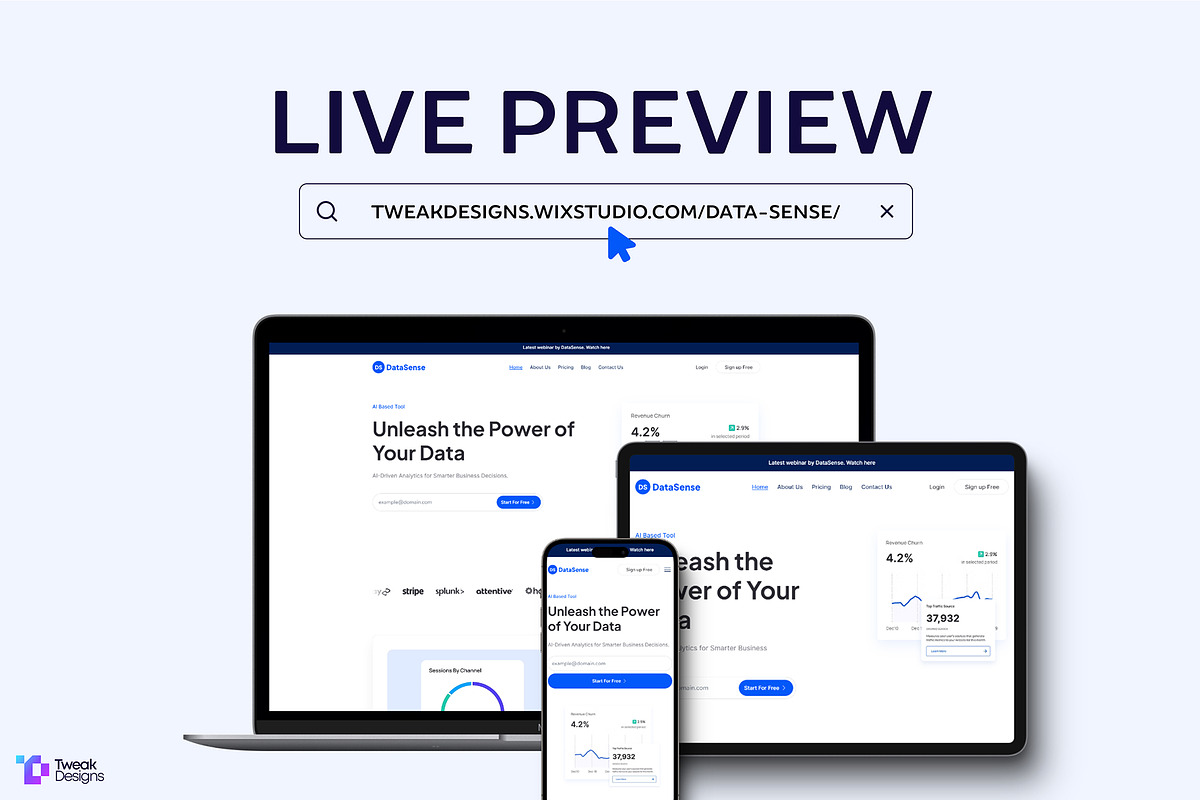 DataSense - SaaS Website Template, a Wix Template by TweakDesigns (Photo 4 of 5)