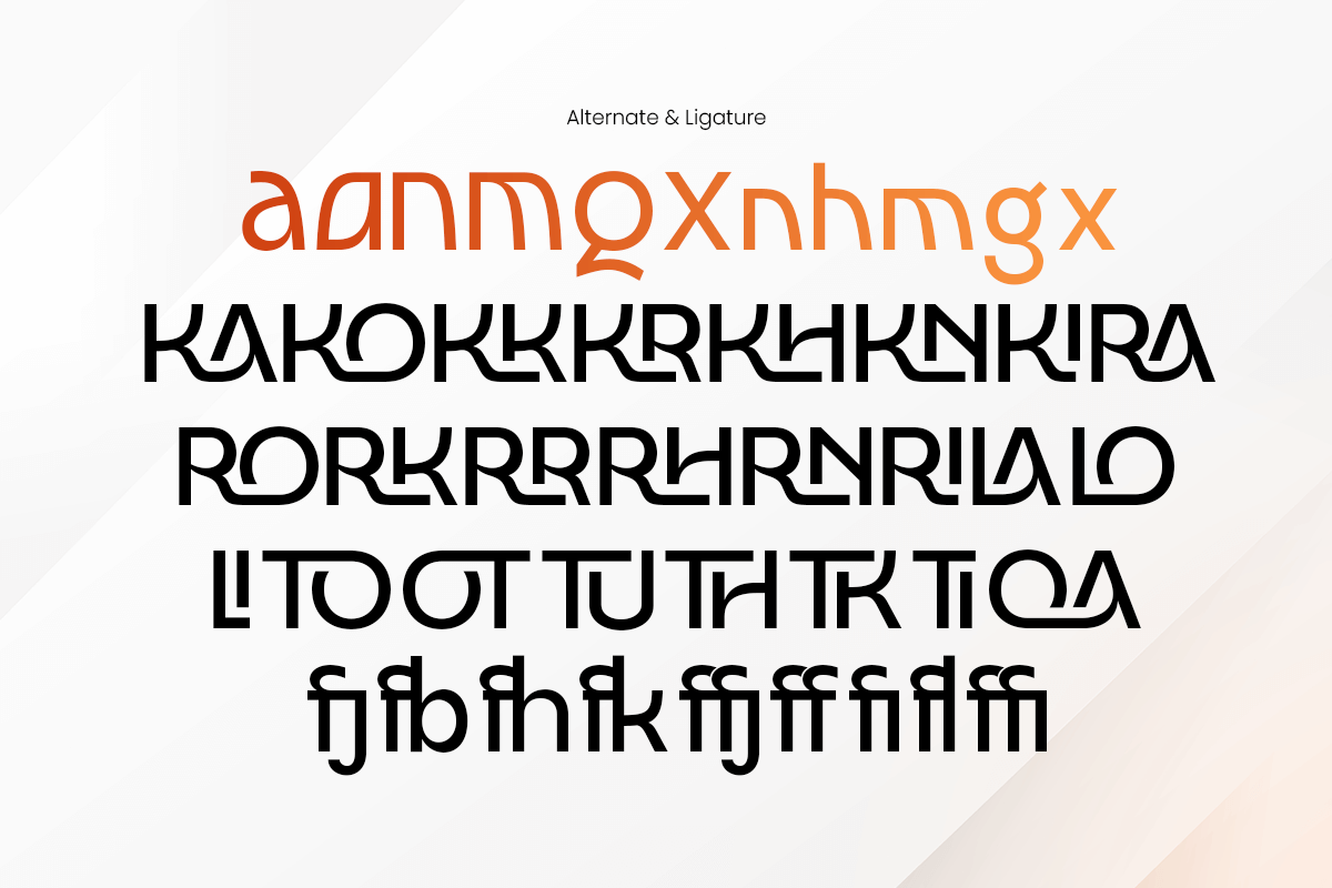Calgen Display Iconic Branding Font, a Sans Serif Font by TokoPress (Photo 13 of 13)