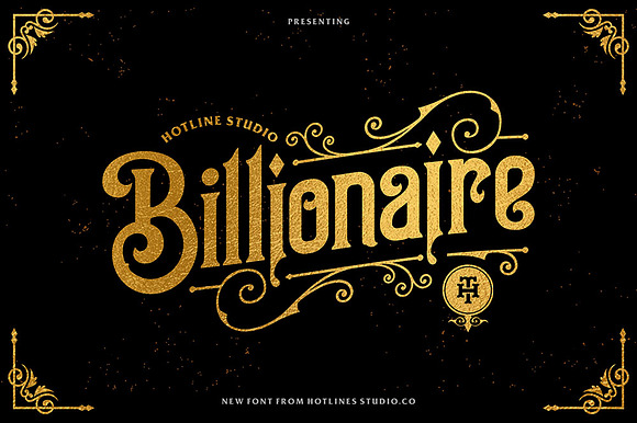 Billionaire typeface preview 8