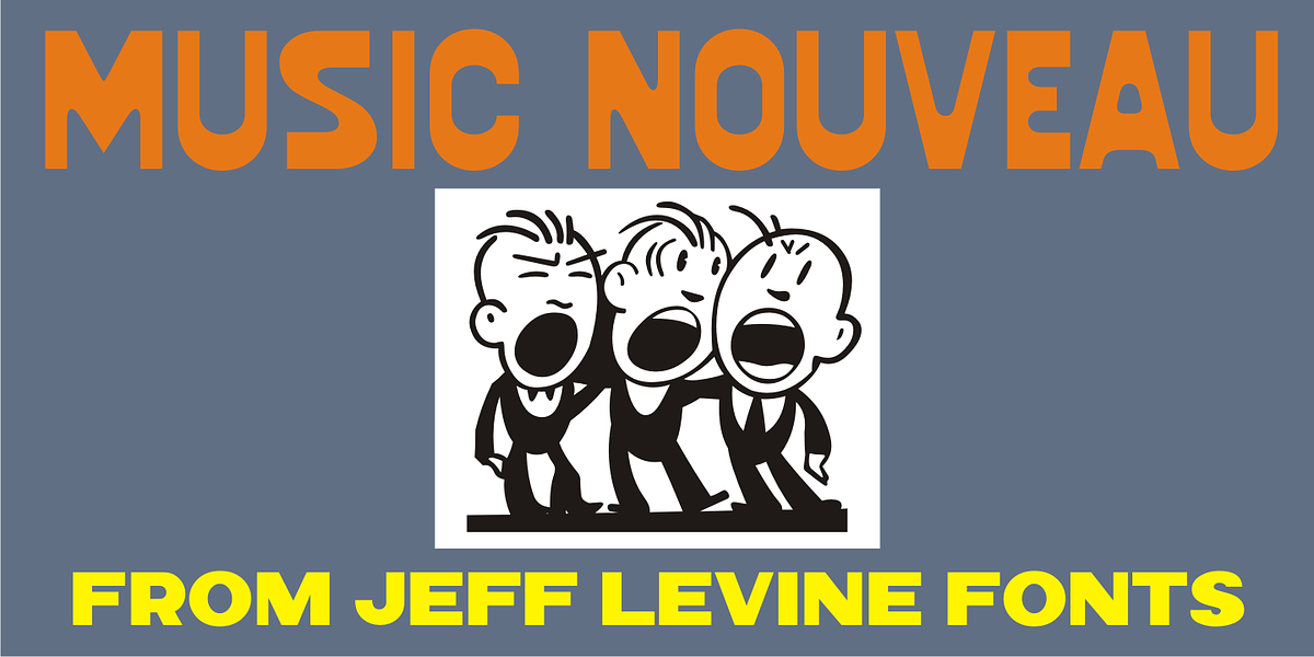 Music Nouveau, a Sans Serif Font by Jeff Levine Fonts