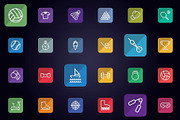 Sports, Games & Fitness Flat Icons, a Solid Icon by FlatLineIcons (Thumbnail 2 of 5)