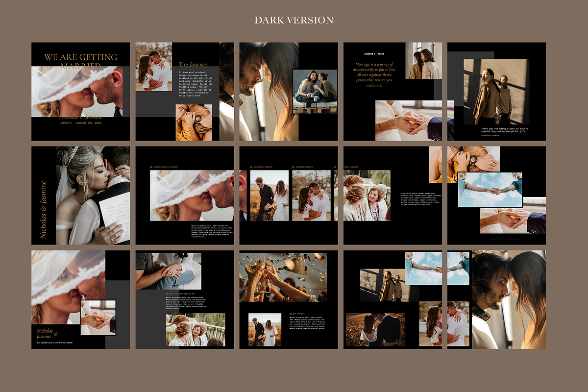 Seamless Instagram Carousel Wedding, a Social Media Template by Typology (Photo 4 of 5)
