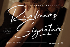 Rundreams Signature Modern Signature