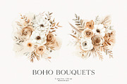 Boho Bouquets, a Decorative Illustration by PeDe Designs (Thumbnail 3 of 9)