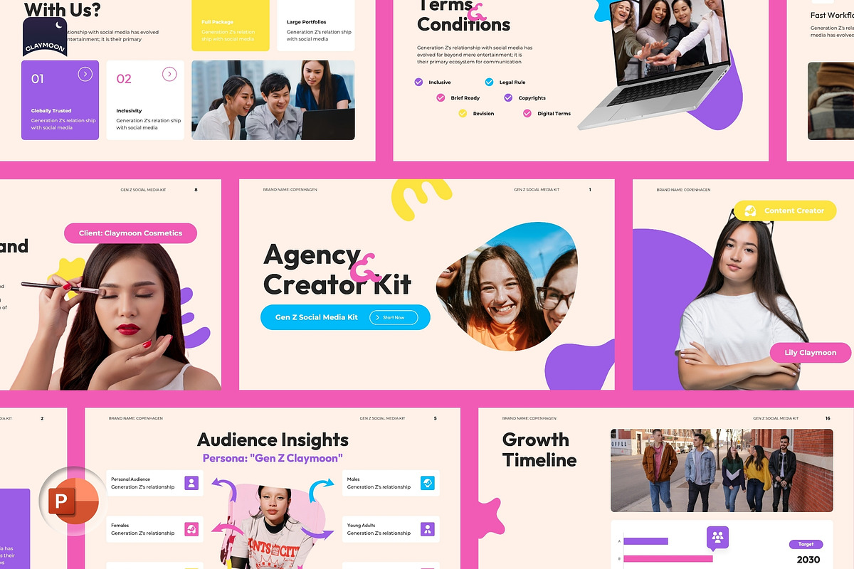 Agency & Creator Kit Pitch Deck, a Presentation Template by Claymoon Lab (Photo 2 of 7)