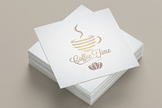 Coffee Cup Logo, Beans Texture, a Branding & Logo Template by PushLogo (Thumbnail 2 of 3)