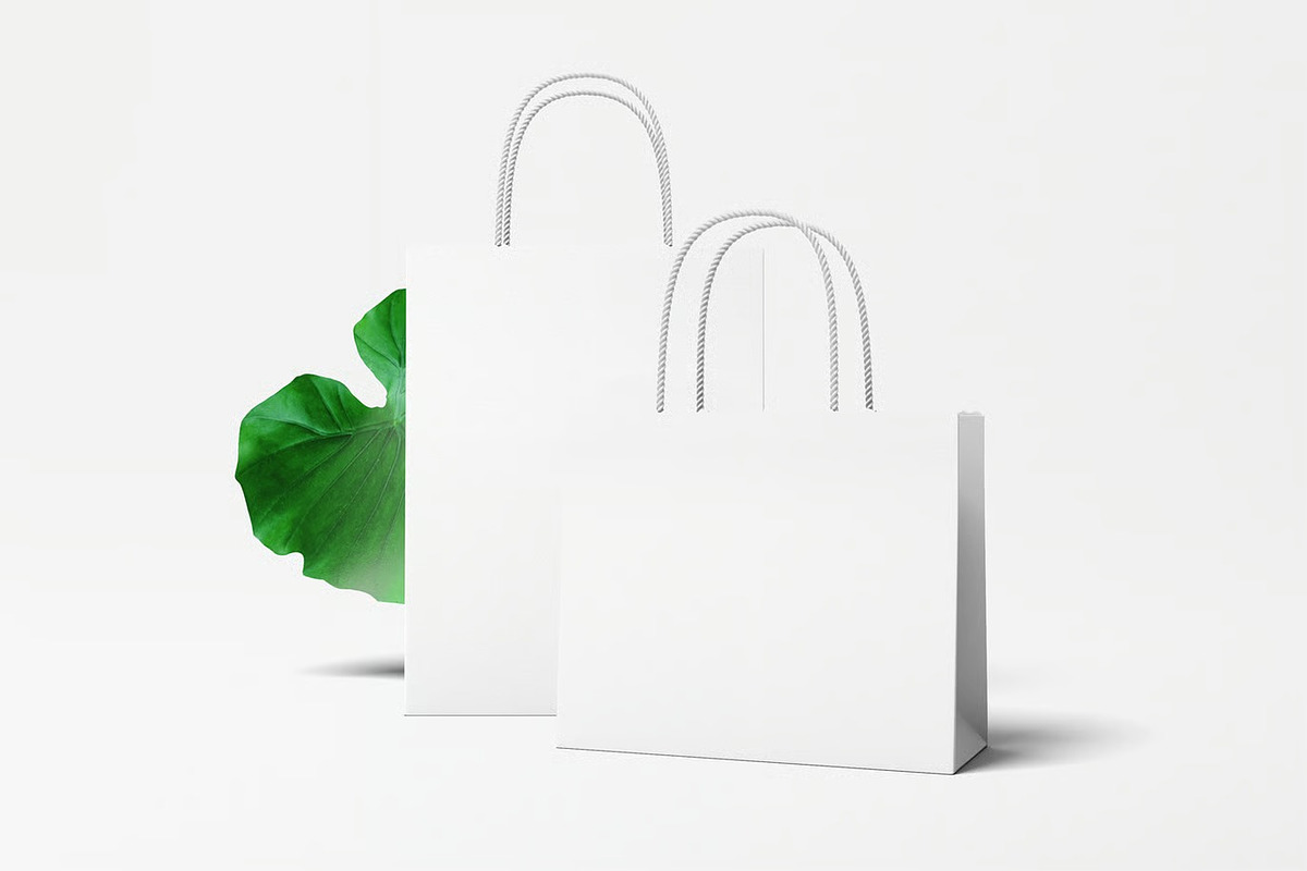 High Quality Paper Bag Mockup, a Packaging Mockup by zpackcreative (Photo 4 of 6)