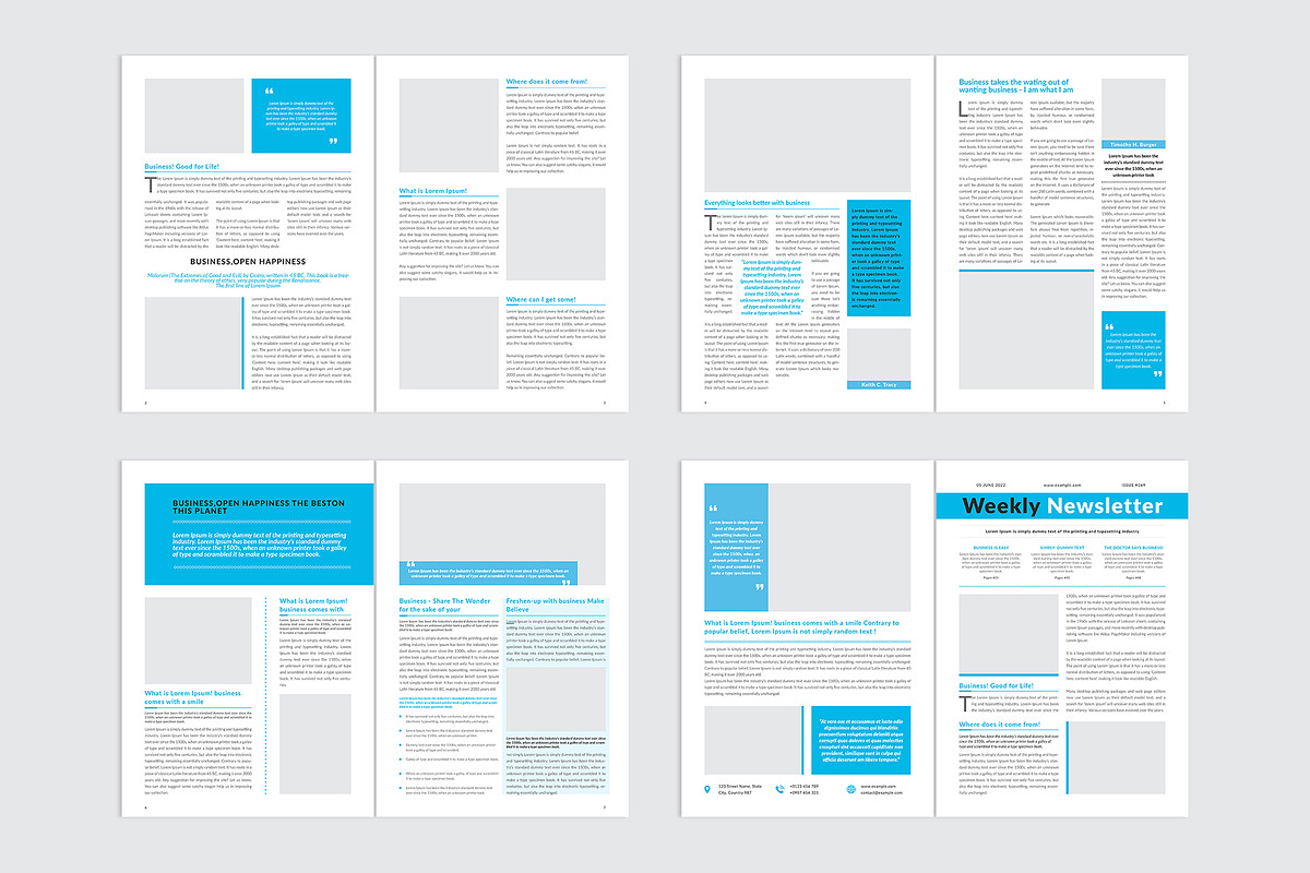 Weekly Newsletter Template, a Stationery Template by Amit Debnath (Photo 7 of 7)
