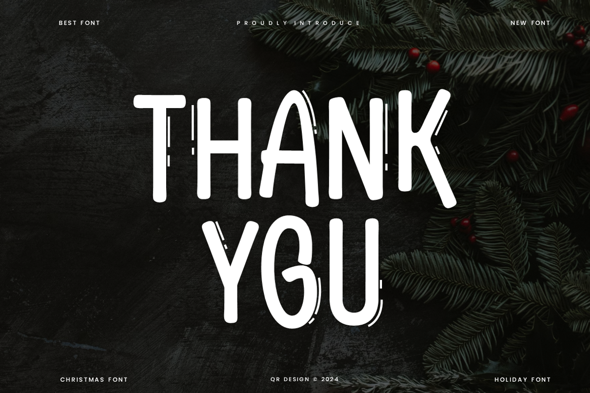 Holiday Christad - Christmas Font, a Font by QR Design Studio (Photo 6 of 6)