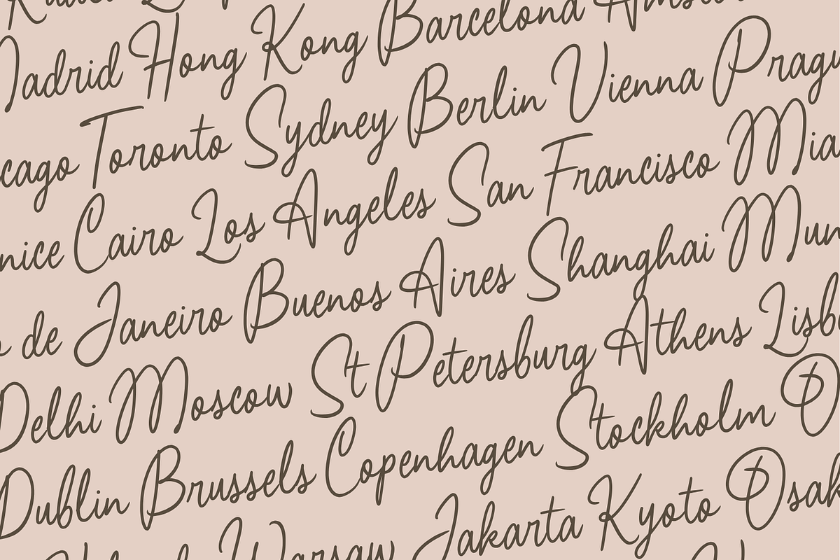 Alfia Grande - Font Duo Script Font, a Script Font by Bekhair Studio (Photo 9 of 13)