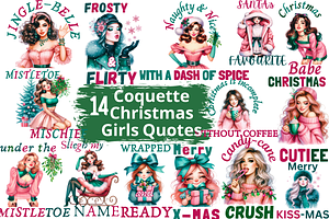 14 Coquette Christmas Girl Bundle