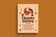 Retro Thanksgiving Event Flyer, a Flyer Template by Guuver (Thumbnail 1 of 3)