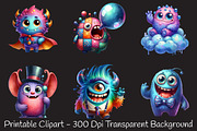 Cute Funny Monster Sublimation, a Seasonal Illustration by RobertsArt (Thumbnail 5 of 7)