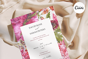Minimalist Floral Wedding Invite -F5, an Invitation Template by YeeqsWedding (Thumbnail 3 of 9)