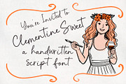 Clementine Sweet Handwritten Font, a Handwritten Font by Lemon Pie Studio (Thumbnail 2 of 13)