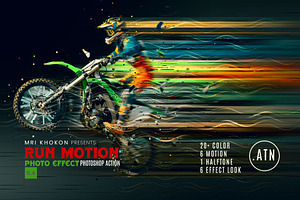 Run Motion Effect Photoshop Action