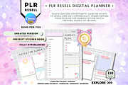 PLR Undated Digital Planner, a Stationery Template by Tas Creative Studio (Thumbnail 1 of 9)