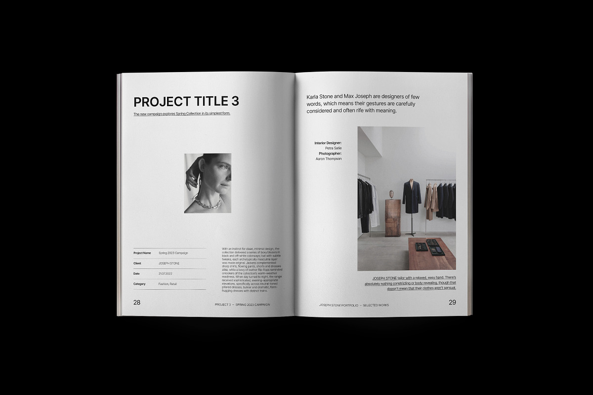 JOSEPH STONE / Portfolio & Resume, a Brochure Template by Studio Dara (Photo 6 of 14)