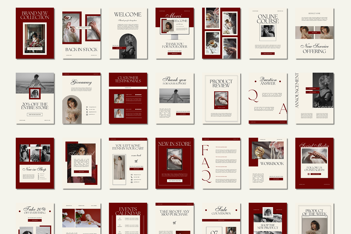 Email Marketing Newsletter Template, an Email Template by Branding Babe Co. (Photo 5 of 9)