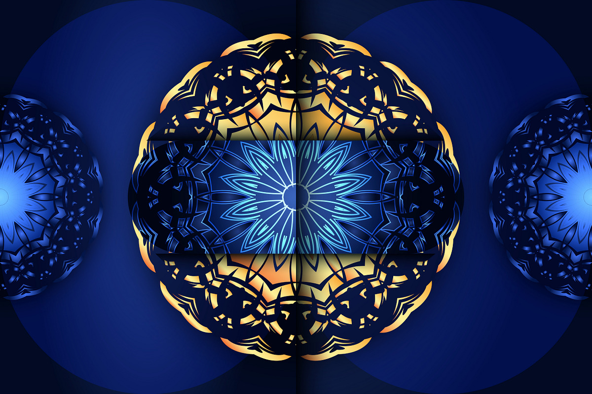 Mandala Oriental Floral art Bundle, a Background Graphic by NJ Himel (Photo 61 of 97)