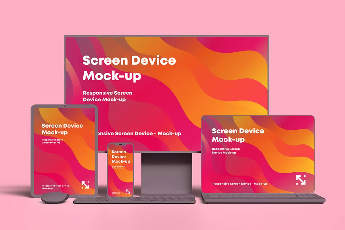 Responsive Clay Screen Device Mockup, a Device Mockup by zippypixelstudio (Photo 3 of 13)