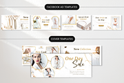 White & Gold Social Media Bundle Kit, a Social Media Template by DigiPax (Thumbnail 7 of 10)