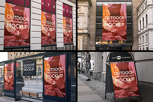 Outdoor Advertising City Mock-Up V2