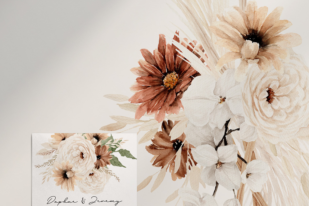 Watercolor flower - Elegant Bohemian, an Illustration by Beigetime (Photo 10 of 12)
