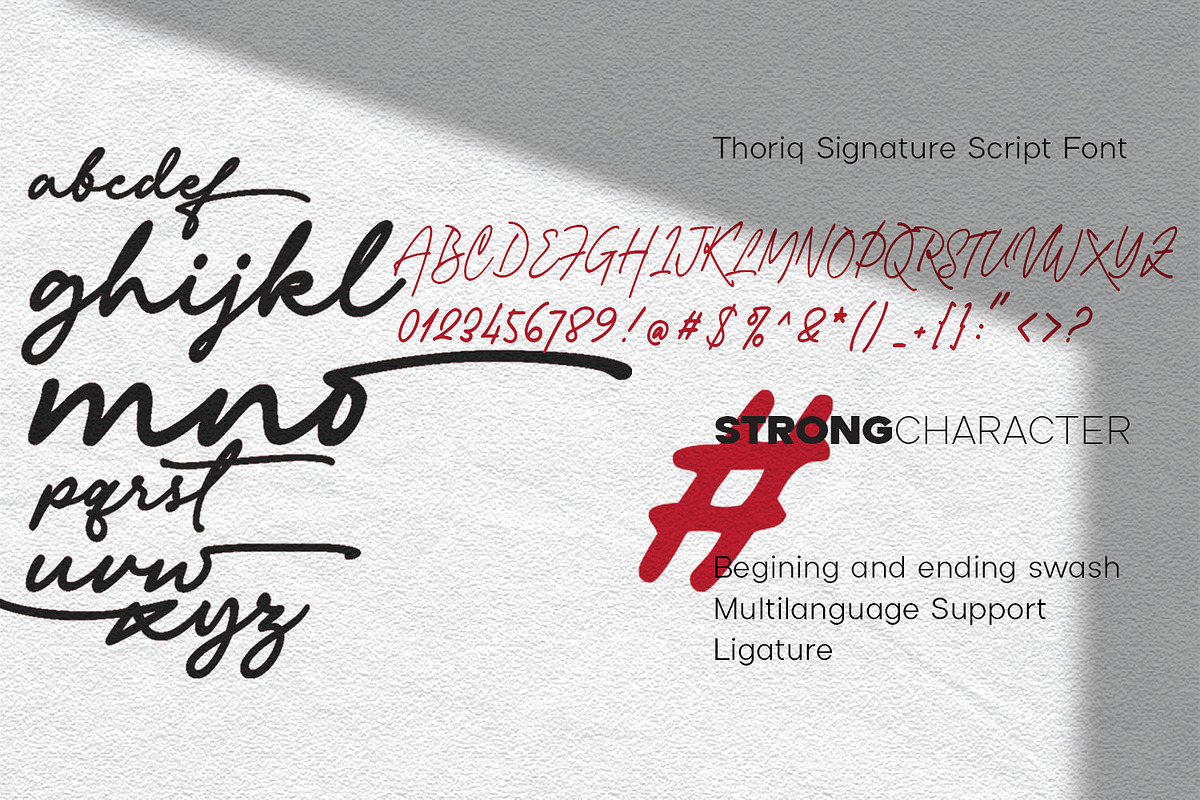 Thoriq - Digital Signature, a Script Font by Cititype (Photo 8 of 11)