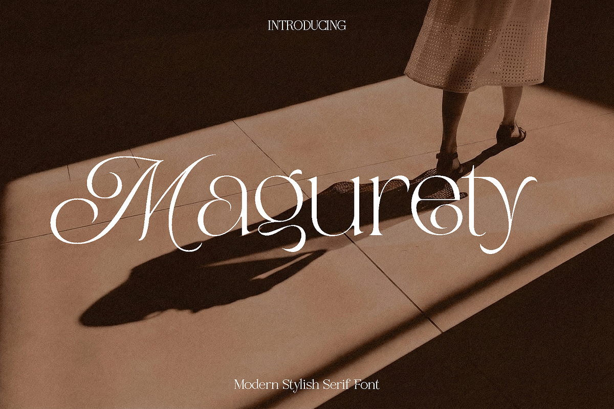 Magurety - Stylish Serif Font, a Serif Font by Luna Shop (Photo 1 of 8)