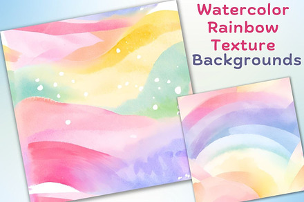 Watercolor Rainbow Texture