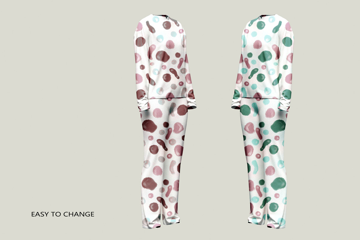 PAJAMA LONG SLEEVES MOCKUP, a Shirt Mockup by PudraART (Photo 5 of 7)