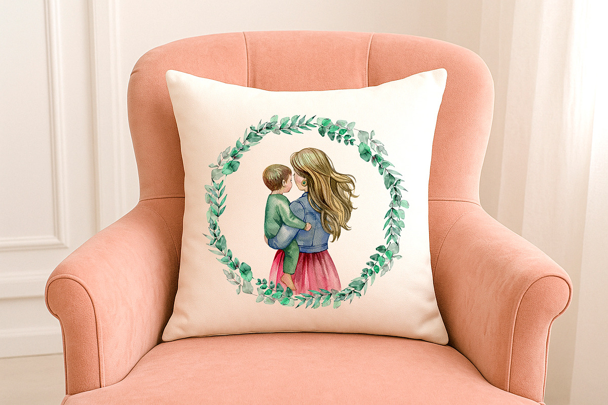 Motherhood - Watercolor collection, a Person Illustration by NataliMiasStore (Photo 7 of 8)