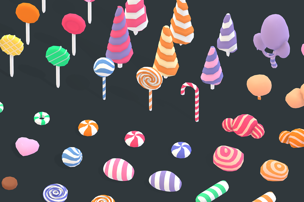 Candy Land - Animation Asset, an Environmental 3D Model by Polydactyl (Photo 20 of 36)