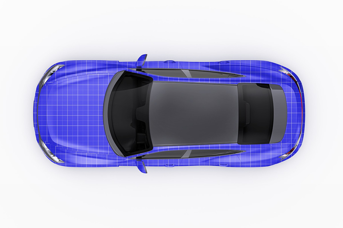 Electric Performance Coupe Mockup, an Advertising Mockup by Halal Graphic Studio (Photo 10 of 12)