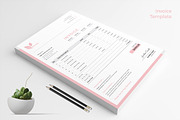 Invoice + Letterhead, a Stationery Template by CreativeZoom (Thumbnail 3 of 4)