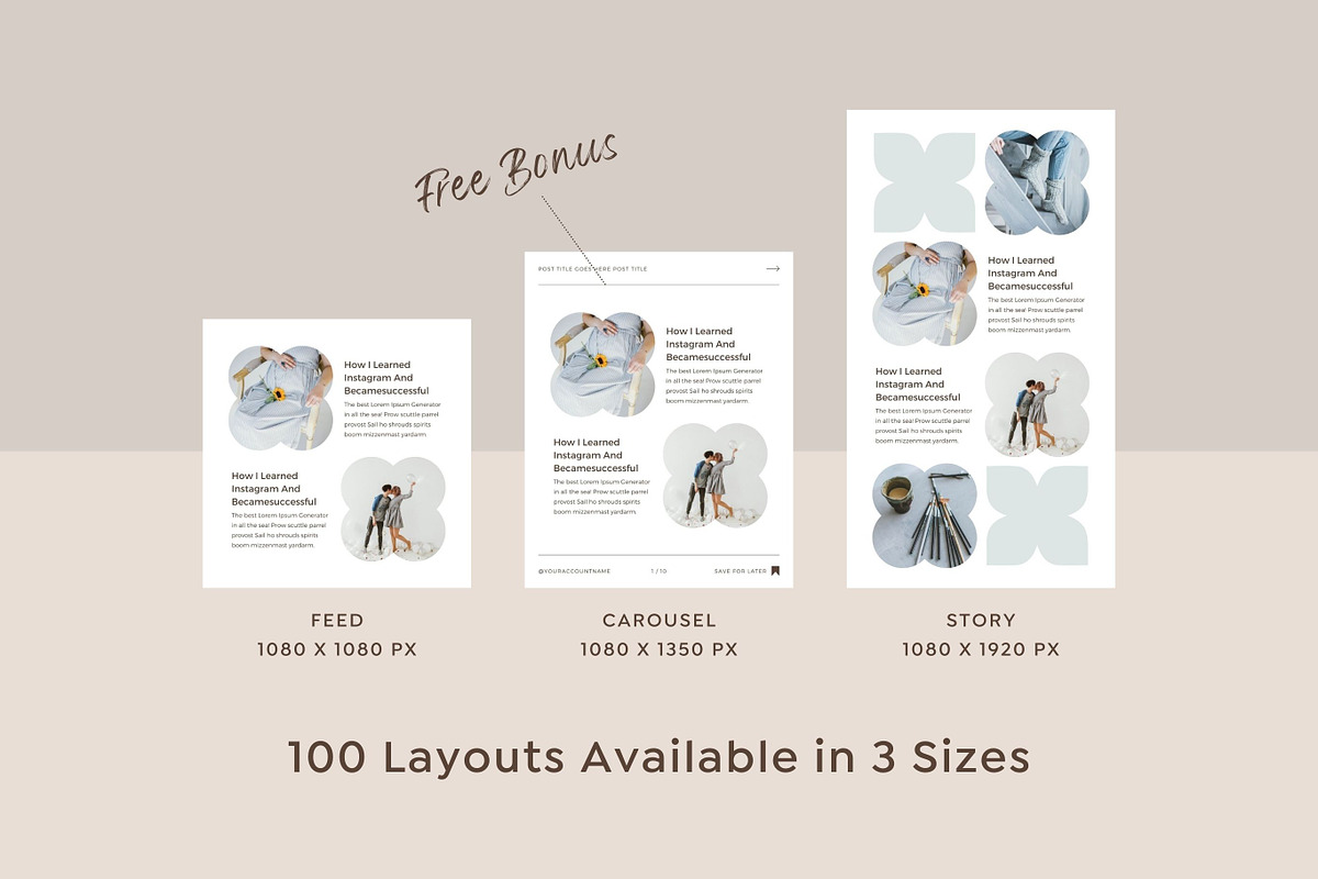 Instagram Template Canva Pack Mint, a Social Media Template by Keikoya (Photo 2 of 21)